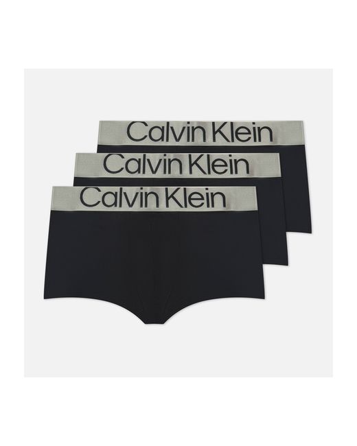 Calvin Klein Комплект мужских трусов 3-Pack Low Rise Trunk Steel Micro размер