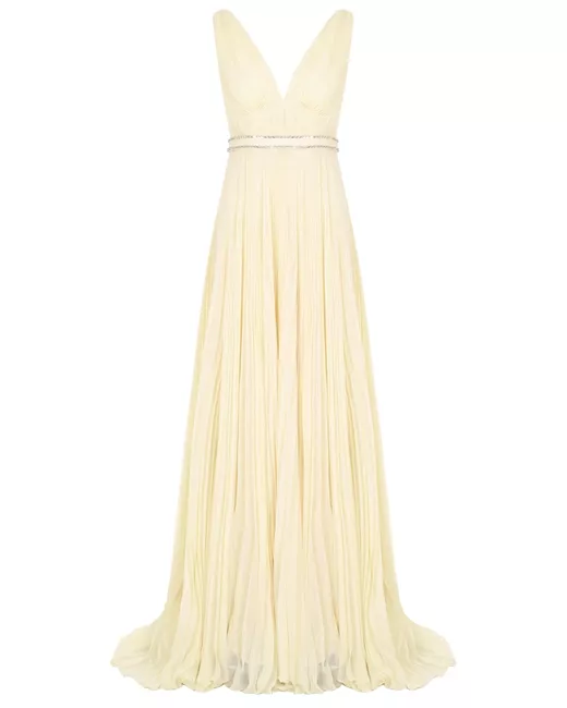 Prada Платье плиссированное со шлейфом