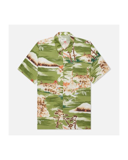Universal Works Мужская рубашка Road Fuji Summer Print цвет размер