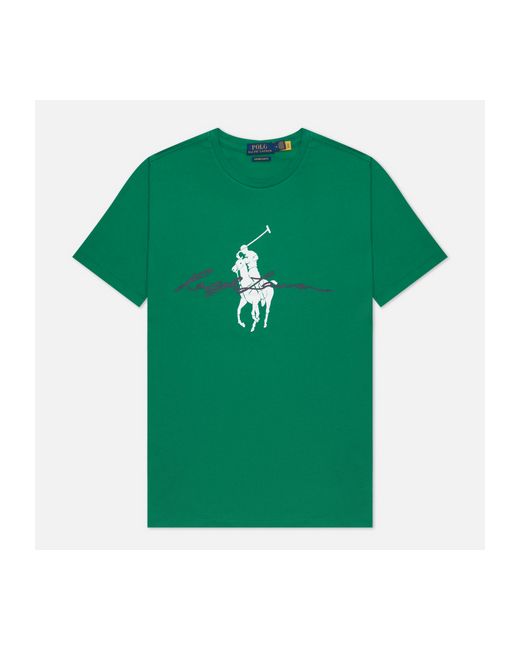 Polo Ralph Lauren Мужская футболка Custom Slim Fit Big Pony Script цвет размер