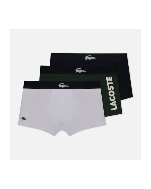 Lacoste Комплект мужских трусов Underwear 3-Pack Mismatched Trunk размер S