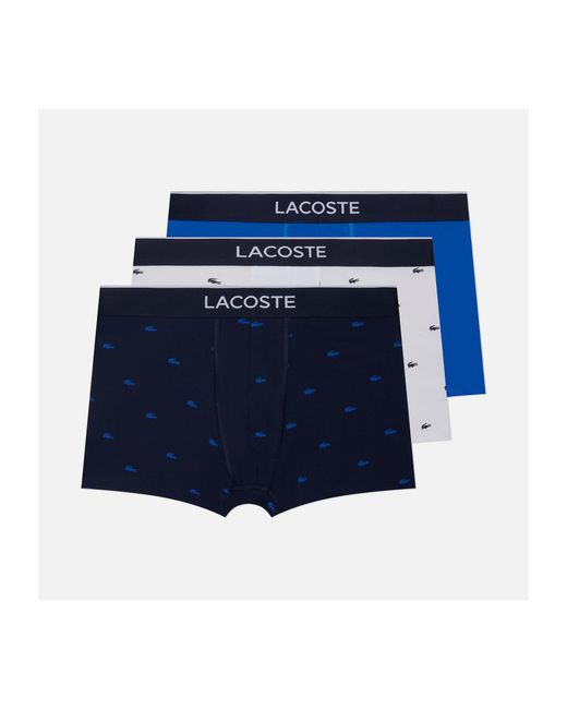 Lacoste Комплект мужских трусов Underwear 3-Pack Casual Signature Boxer размер M