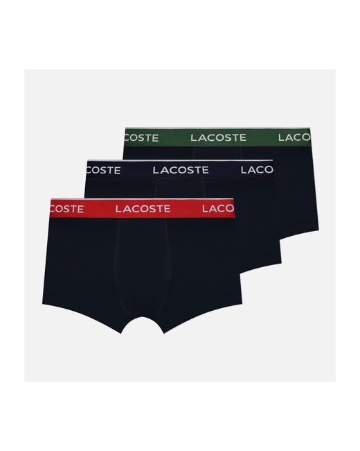 Lacoste Комплект мужских трусов Underwear 3-Pack Boxer Casual Contrast Waistband размер S