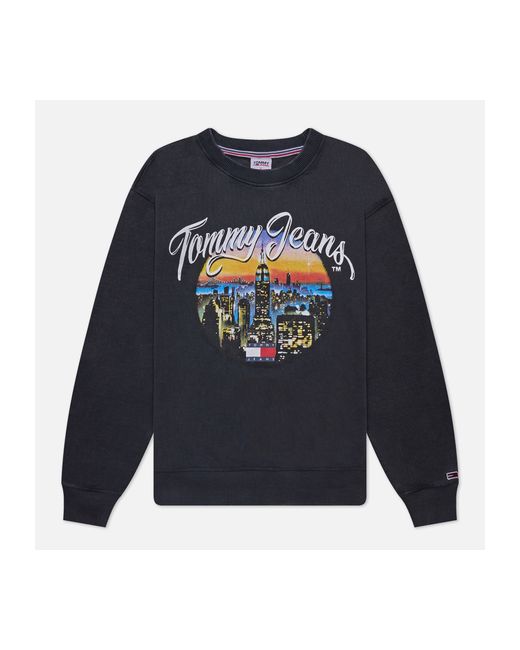 Tommy Jeans Женская толстовка Relaxed Vintage City Crew Neck размер