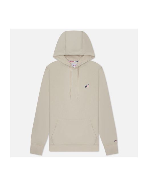 Tommy Jeans Мужская толстовка Regular Washed Signature Hoodie размер