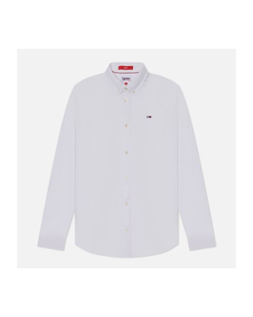 Tommy Jeans Мужская рубашка Stretch Oxford Cotton Slim Fit размер
