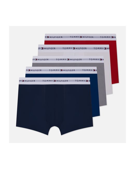Tommy Hilfiger Underwear Комплект мужских трусов 5-Pack Essential Repeat Logo Trunks размер