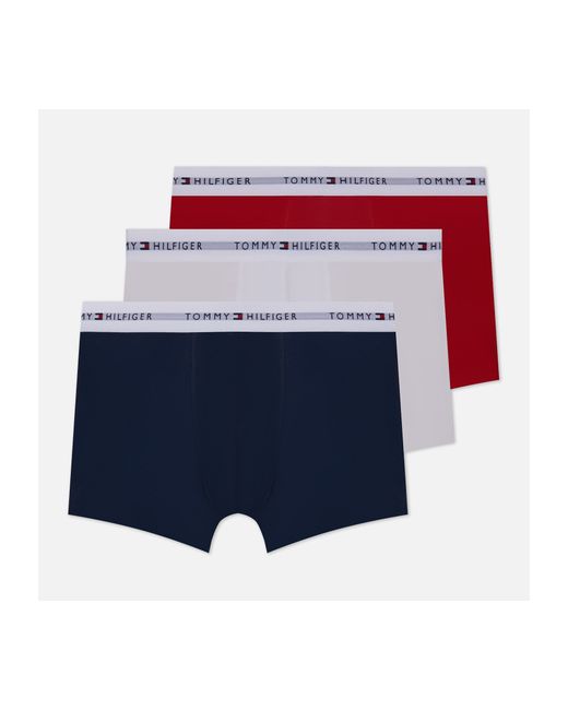 Tommy Hilfiger Underwear Комплект мужских трусов 3-Pack Essential Logo Waistband Trunks размер