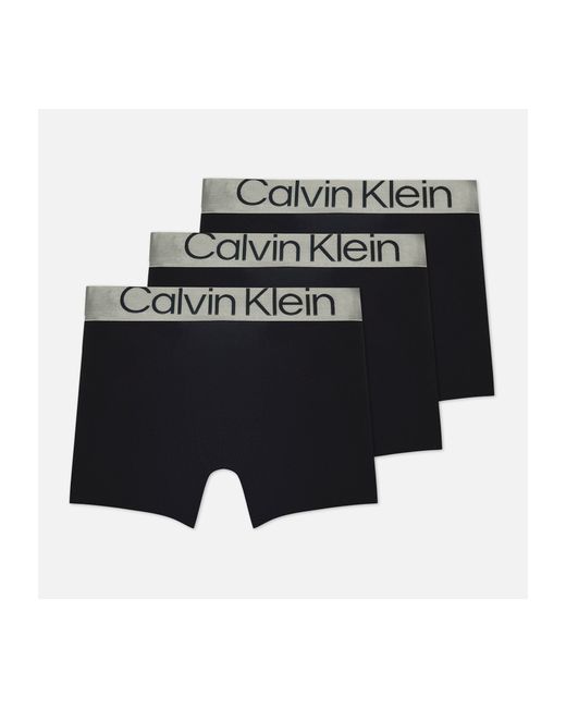 Calvin Klein Комплект мужских трусов 3-Pack Boxer Brief Steel Cotton размер