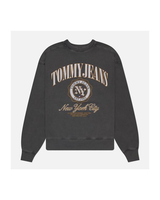 Tommy Jeans Мужская толстовка Boxy Luxe Varsity Crew Neck размер
