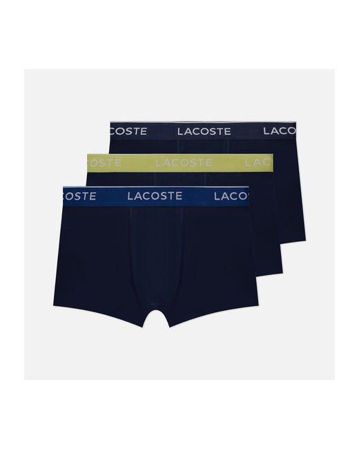 Lacoste Комплект мужских трусов Underwear 3-Pack Boxer Casual Contrast Waistband размер