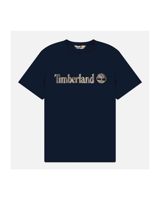Timberland Мужская футболка Kennebec River Camo Linear Logo размер