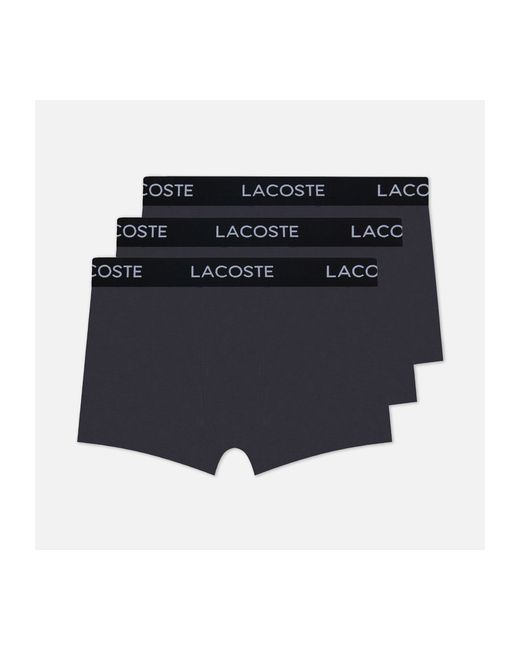 Lacoste Комплект мужских трусов Underwear 3-Pack Iconic Waist Logo размер