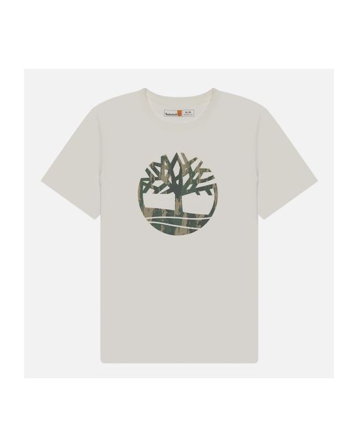 Timberland Мужская футболка Kennebec River Camo Tree Logo размер