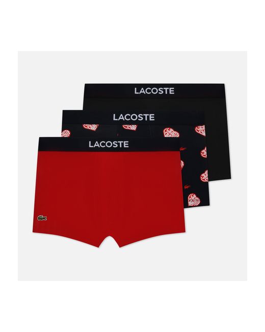 Lacoste Комплект мужских трусов 3-Pack Trunk Valentines Day размер