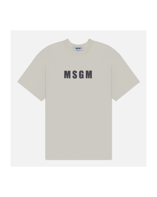 Msgm Мужская футболка Macrologo Print размер