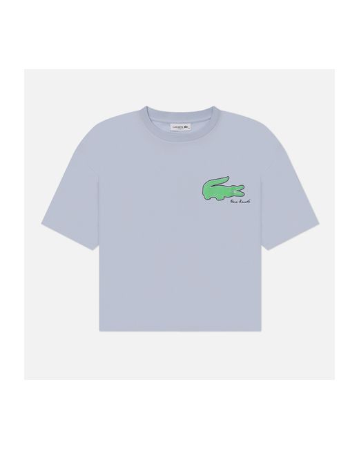Lacoste Женская футболка Loose Fit Print Crocodile размер