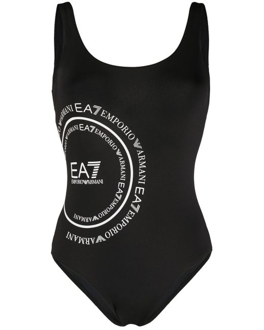 Ea7 слитный купальник с логотипом