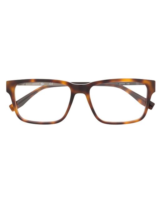 Lacoste очки трапециевидной формы черепаховой расцветки