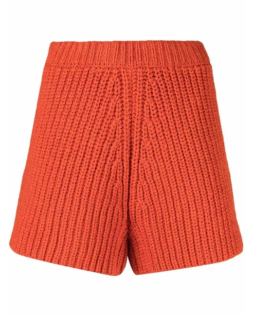 Alanui chunky-knit shorts