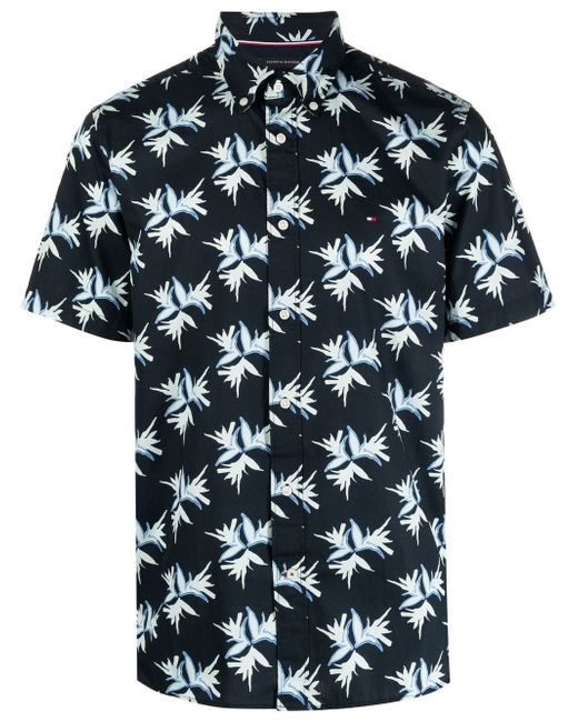 Tommy Hilfiger рубашка с короткими рукавами и цветочным принтом