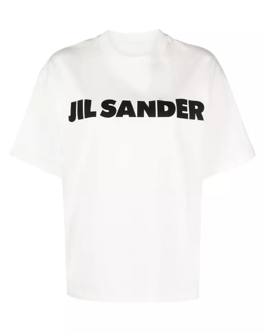 Jil Sander logo-print detail T-shirt
