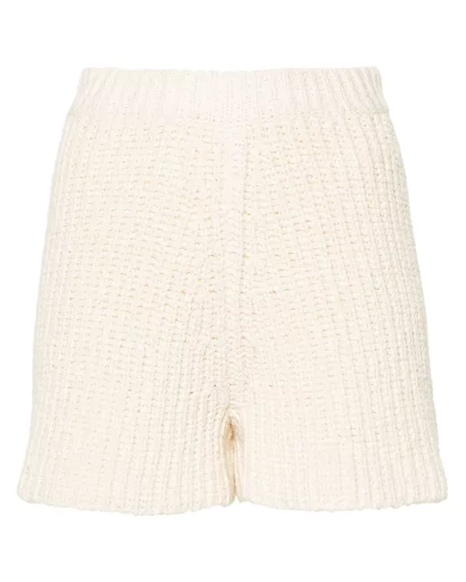 Alanui Lush Nature knitted shorts
