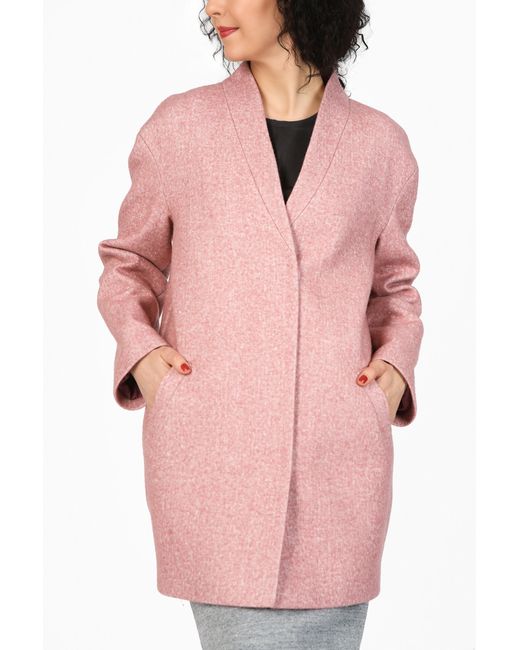 Glam casual Пальто розовое
