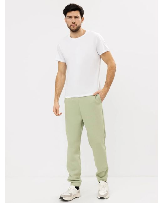 Mark Formelle Теплые брюки-джоггеры в зеленом оттенке