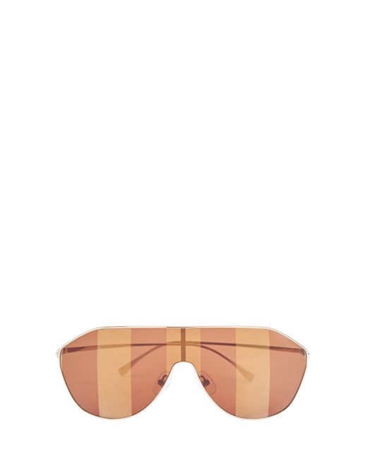FENDI (sunglasses) Очки-маска в оправе авиатор с линзами стиле colorblock