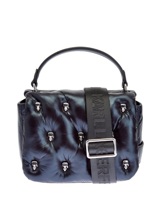 Karl Lagerfeld Стеганая сумка K/Ikonik с литым декором и съемным ремнем