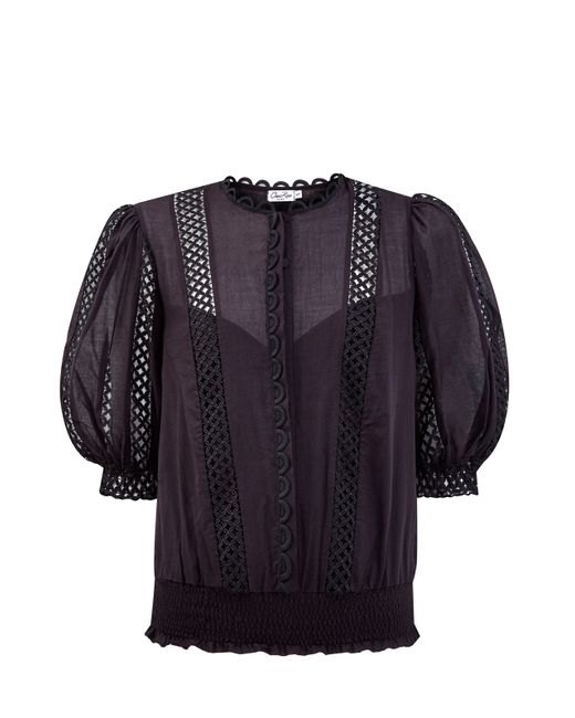 Charo Ruiz Ibiza Однотонная блуза Estela из тонкого вышитого хлопка