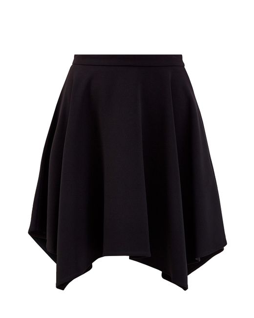 Stella Mccartney Асимметричная юбка-мини с прорезными карманами