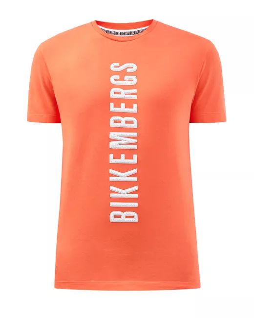 Bikkembergs Яркая футболка из хлопка с фактурным логотипом