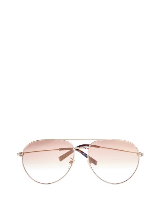 GIVENCHY (sunglasses) Очки-авиаторы с двойным мостом из золотистого металла