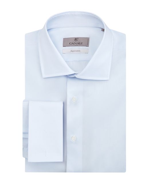 Canali Рубашка из хлопка с обработкой Impeccabile под запонки