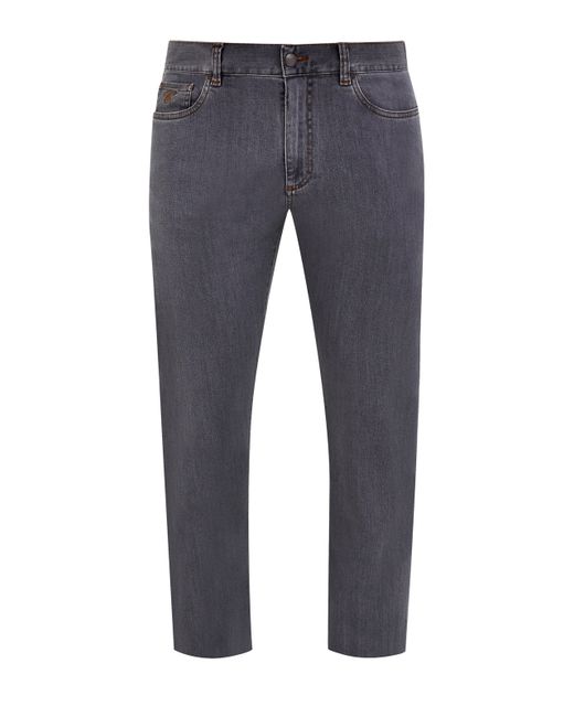 Canali Минималистичные джинсы из денима-stretch
