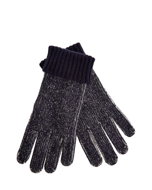 Eleventy Теплые перчатки из меланжевого кашемира с отворотами
