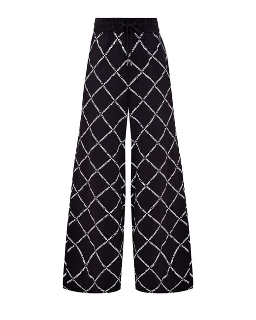 Karl Lagerfeld Свободные брюки из льняной ткани с all-over принтом