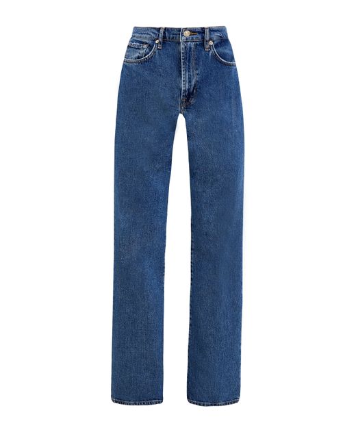 7 for all mankind Прямые джинсы Tess из окрашенного вручную денима