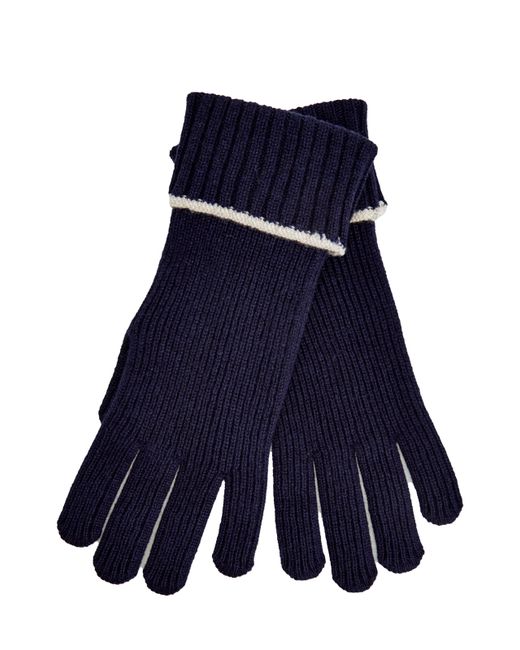 Eleventy Кашемировые перчатки эластичной вязки с окантовкой