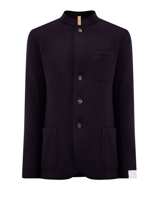 Eleventy Укороченное пальто из шерсти с накладными карманами