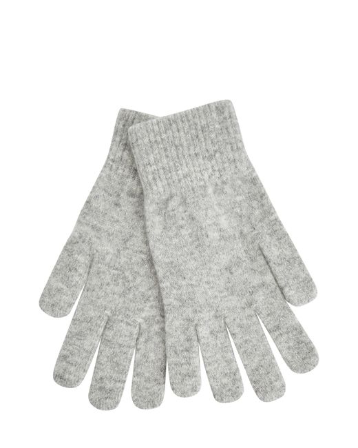 Yves Salomon Теплые перчатки из меланжевой кашемировой пряжи