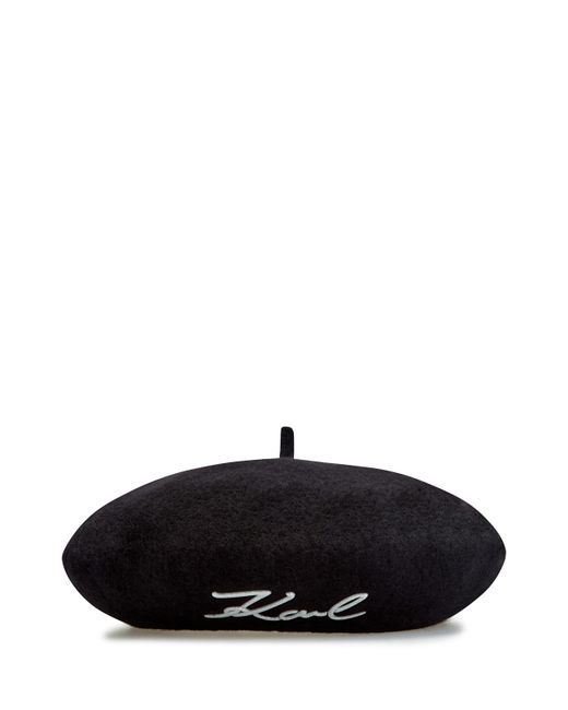 Karl Lagerfeld Берет из шерсти с мерцающим декором K/Signature