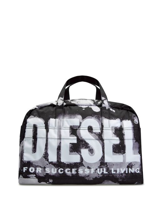 Diesel Спортивная сумка Rave Duffle с принтом и съемным ремнем