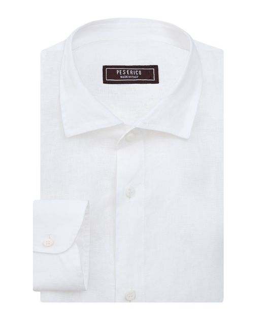 Peserico Рубашка в стиле leisure из тонкой льняной ткани