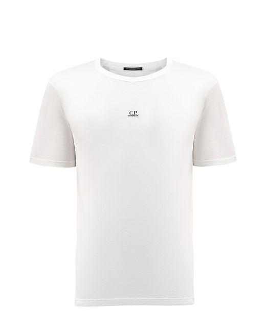 C.P. Company Базовая футболка из джерси с минималистичным принтом