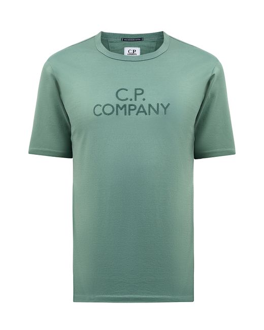 C.P. Company Футболка из плотного джерси с вышивкой в стиле леттеринг