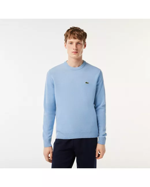Lacoste шерстяной свитер с круглым вырезом