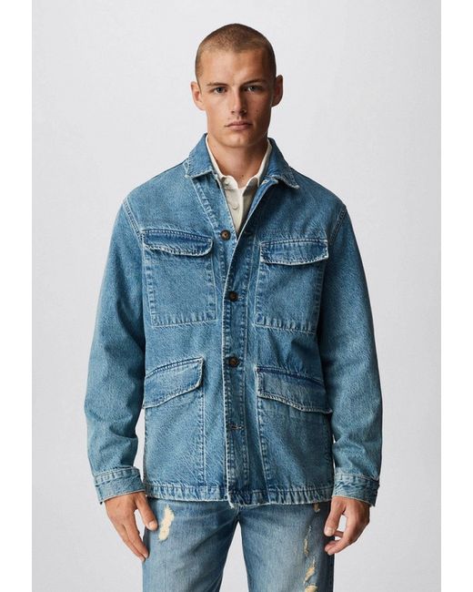 Mango Man Куртка джинсовая